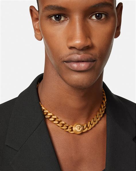 versace medusa chain necklace